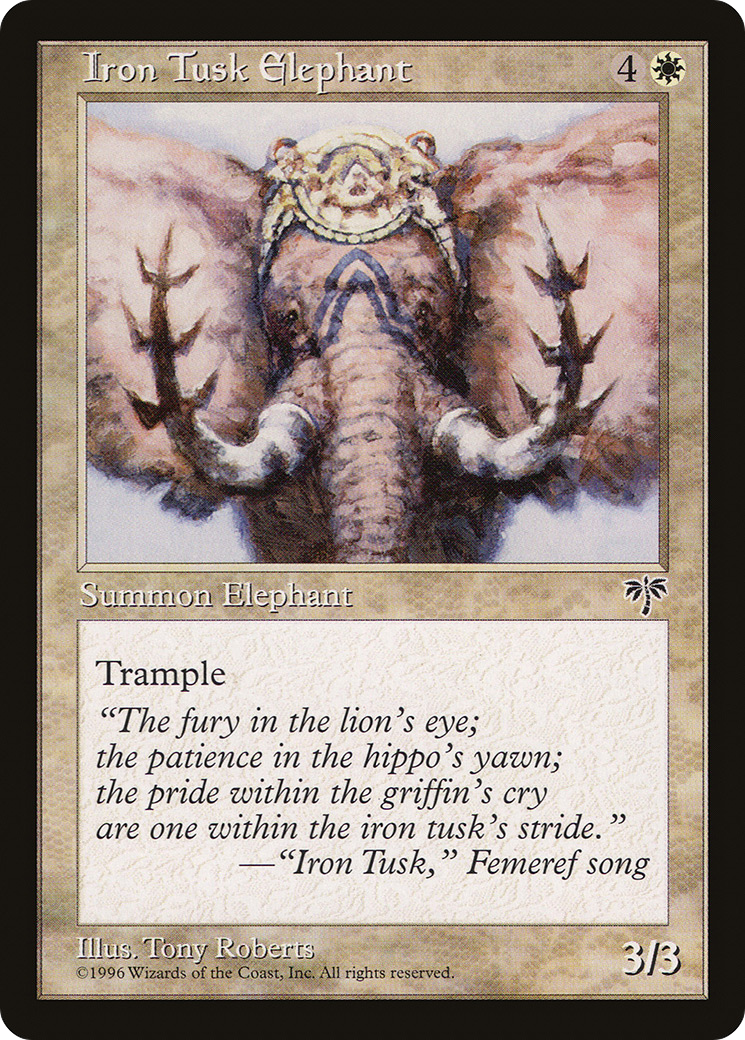 Iron Tusk Elephant [MIR - N/A]