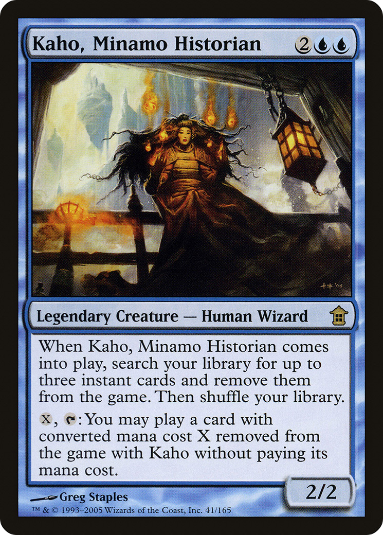 Kaho, Minamo Historian (SOK-041) - Saviors of Kamigawa