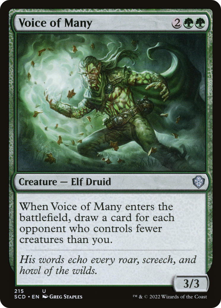 Voice of Many (SCD-215) - Starter Commander Decks