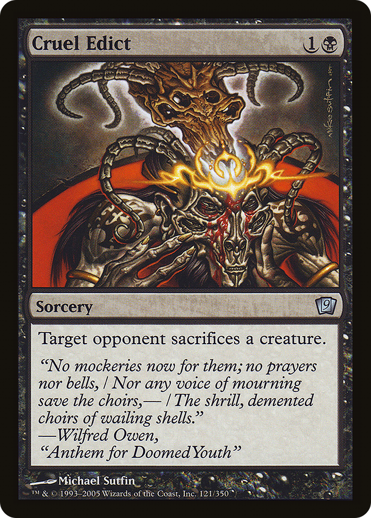 Cruel Edict (9ED-121) - 9th Edition Foil