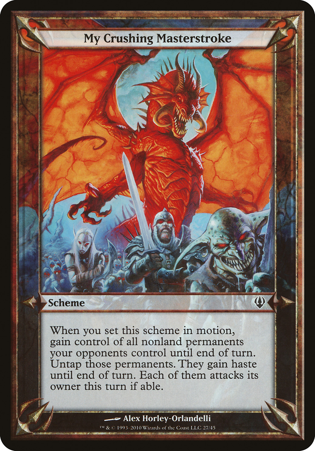 My Crushing Masterstroke (Archenemy) [OVER - N/A]