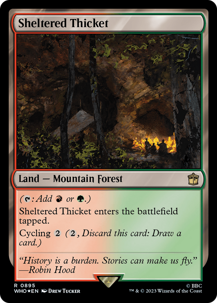Sheltered Thicket (Surge Foil) [WHO - 895]