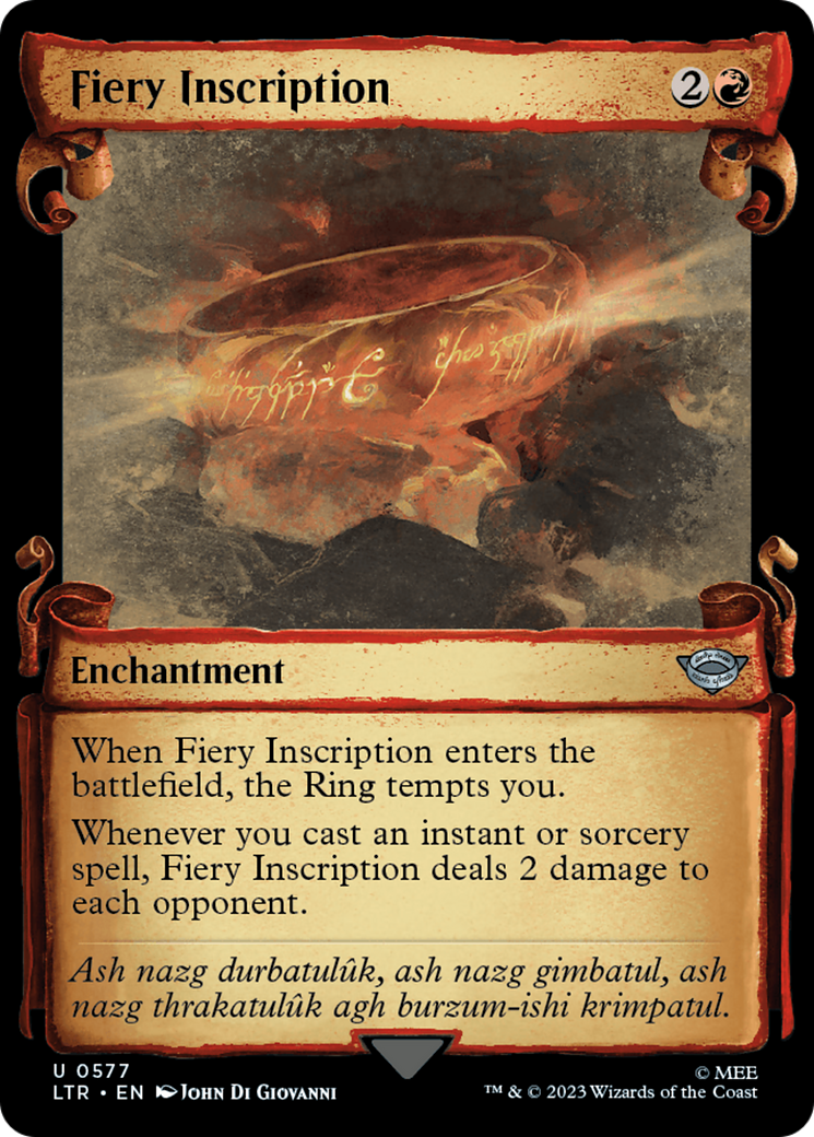 Fiery Inscription (Showcase Scrolls) [LTR - 577]
