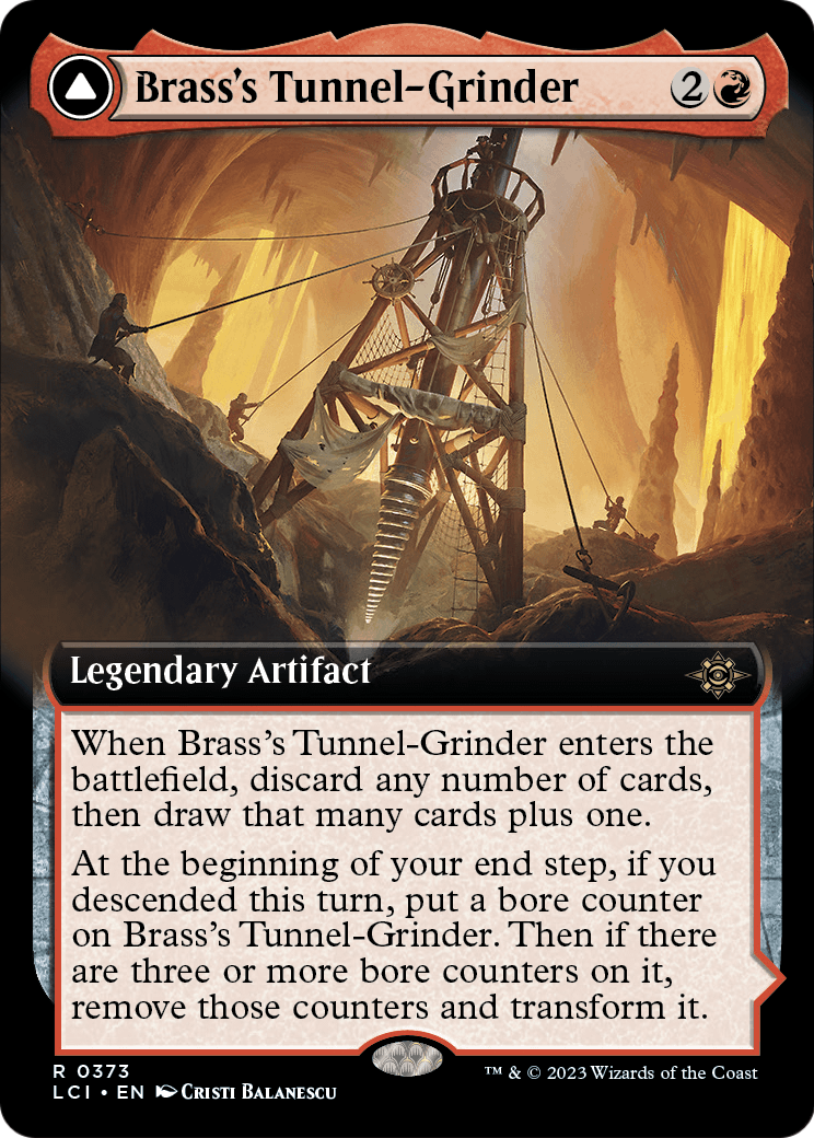 Brass's Tunnel-Grinder (Extended Art) (LCI-373) - The Lost Caverns of Ixalan: (Extended Art) Foil