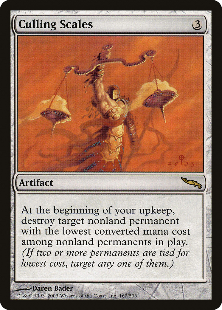 Culling Scales [MRD - 160]