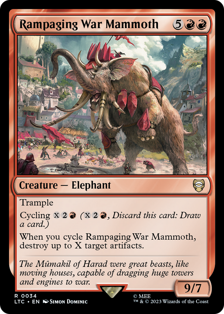 Rampaging War Mammoth [LTC - 34]