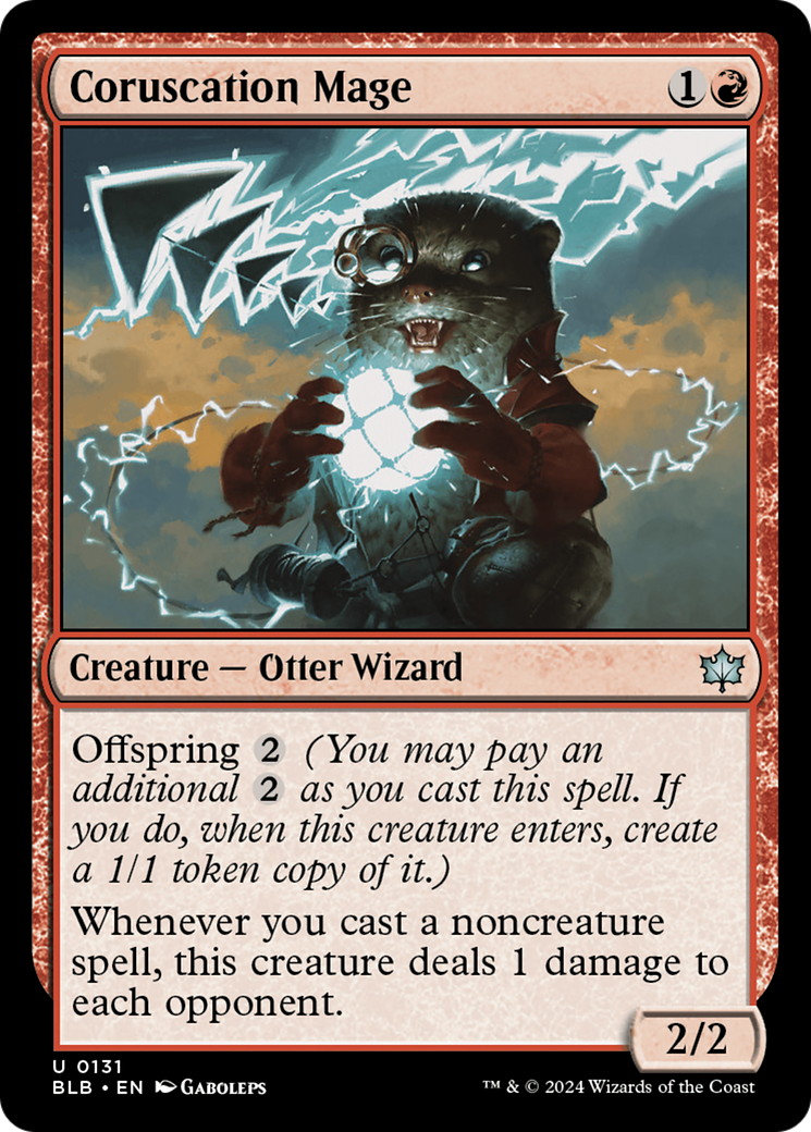 Coruscation Mage (BLB-131) - Bloomburrow Foil