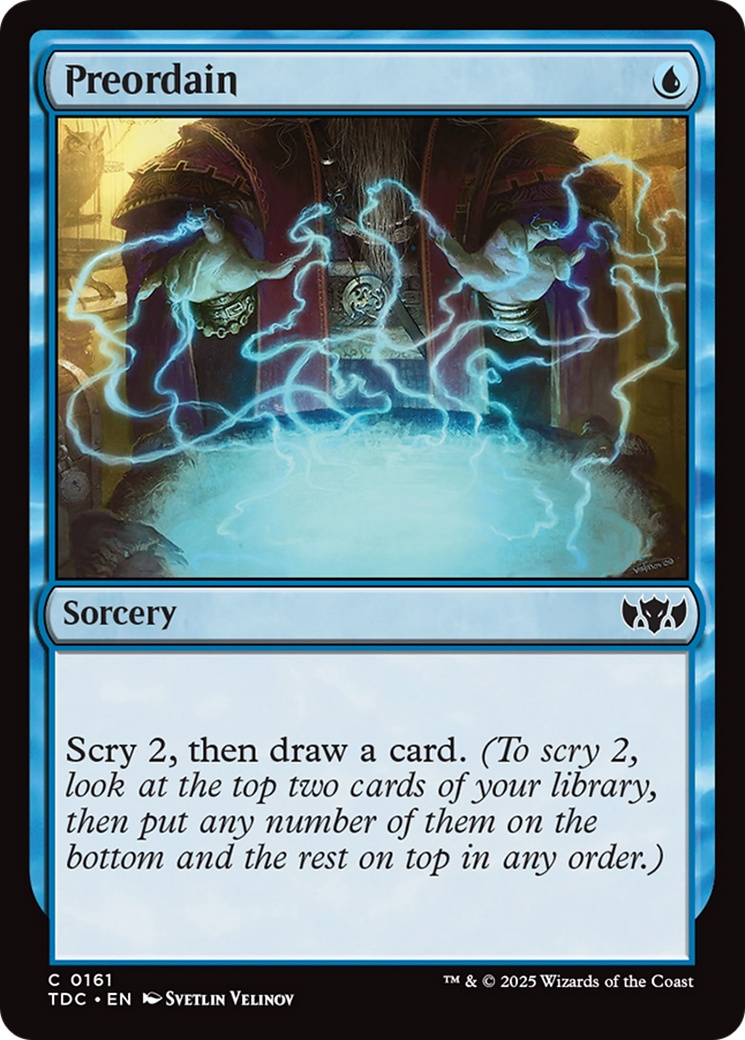 Preordain (TDC-161) - Commander: Tarkir: Dragonstorm