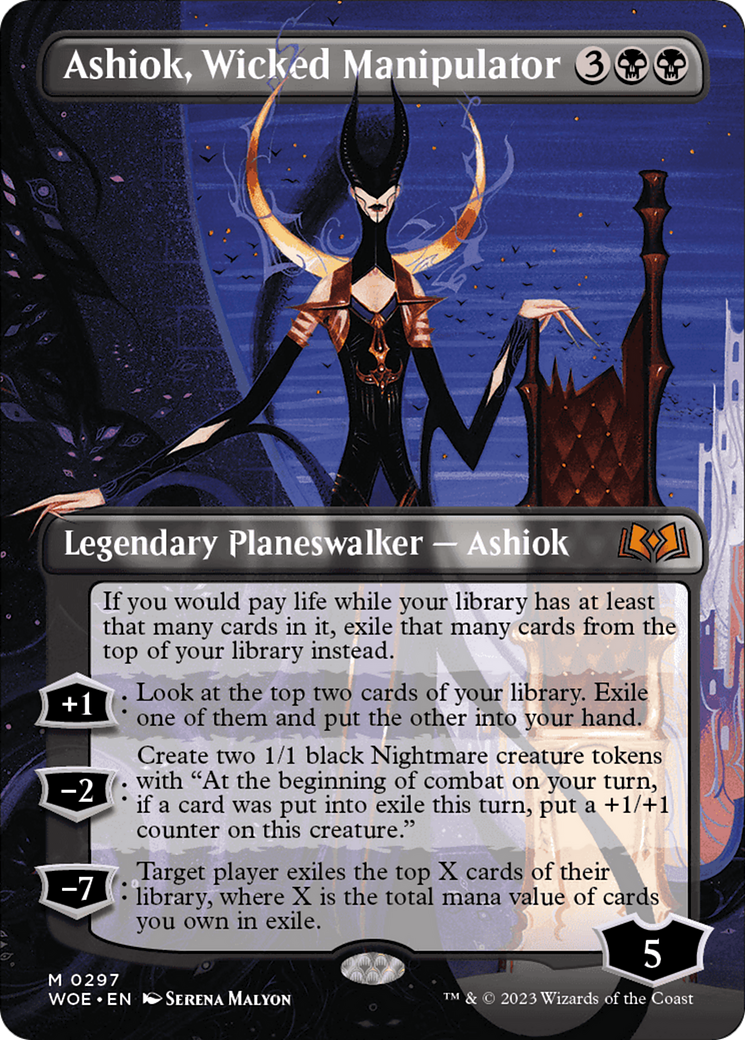 Ashiok, Wicked Manipulator (Borderless) [WOE - 297]