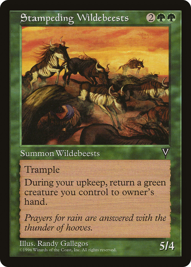 Stampeding Wildebeests [VIS - N/A]
