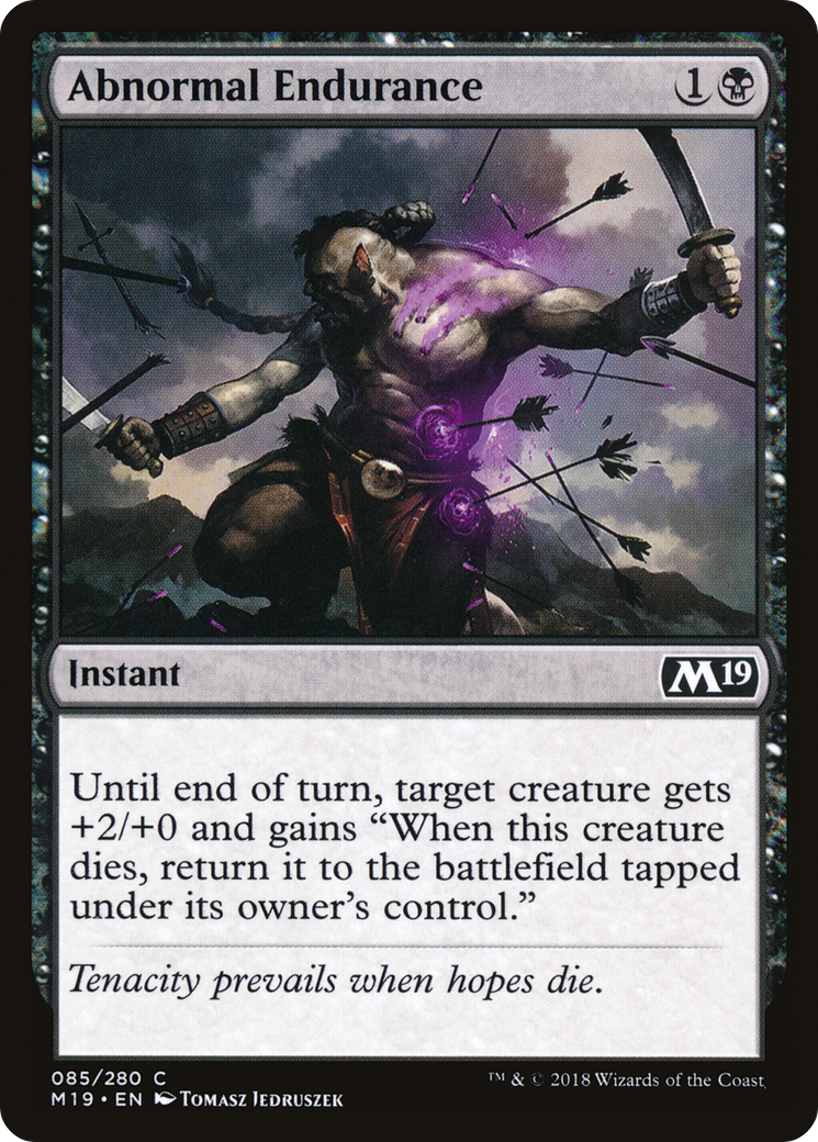 Abnormal Endurance [M19 - 85]