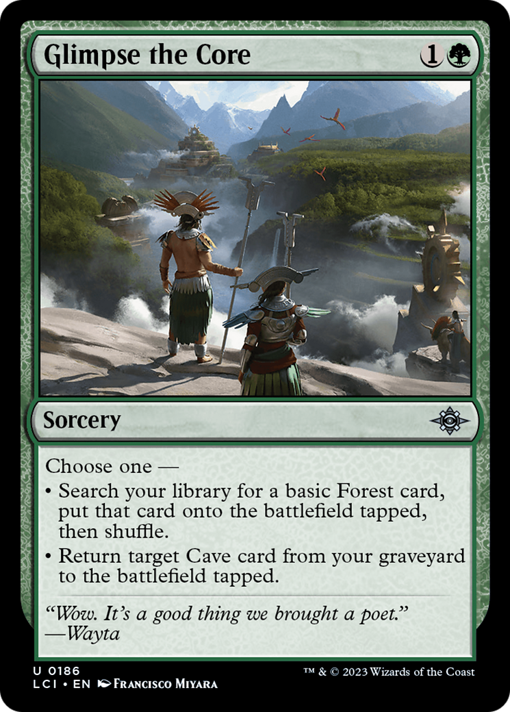 Glimpse the Core [LCI - 186]