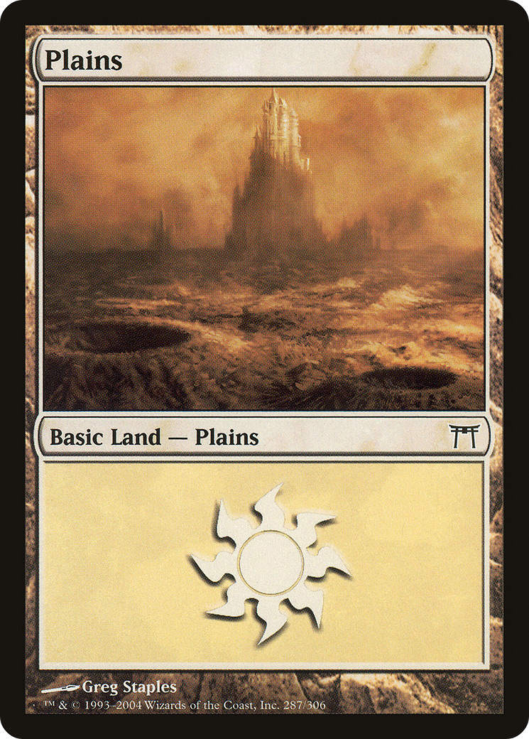 Plains (287) (CHK-287) - Champions of Kamigawa