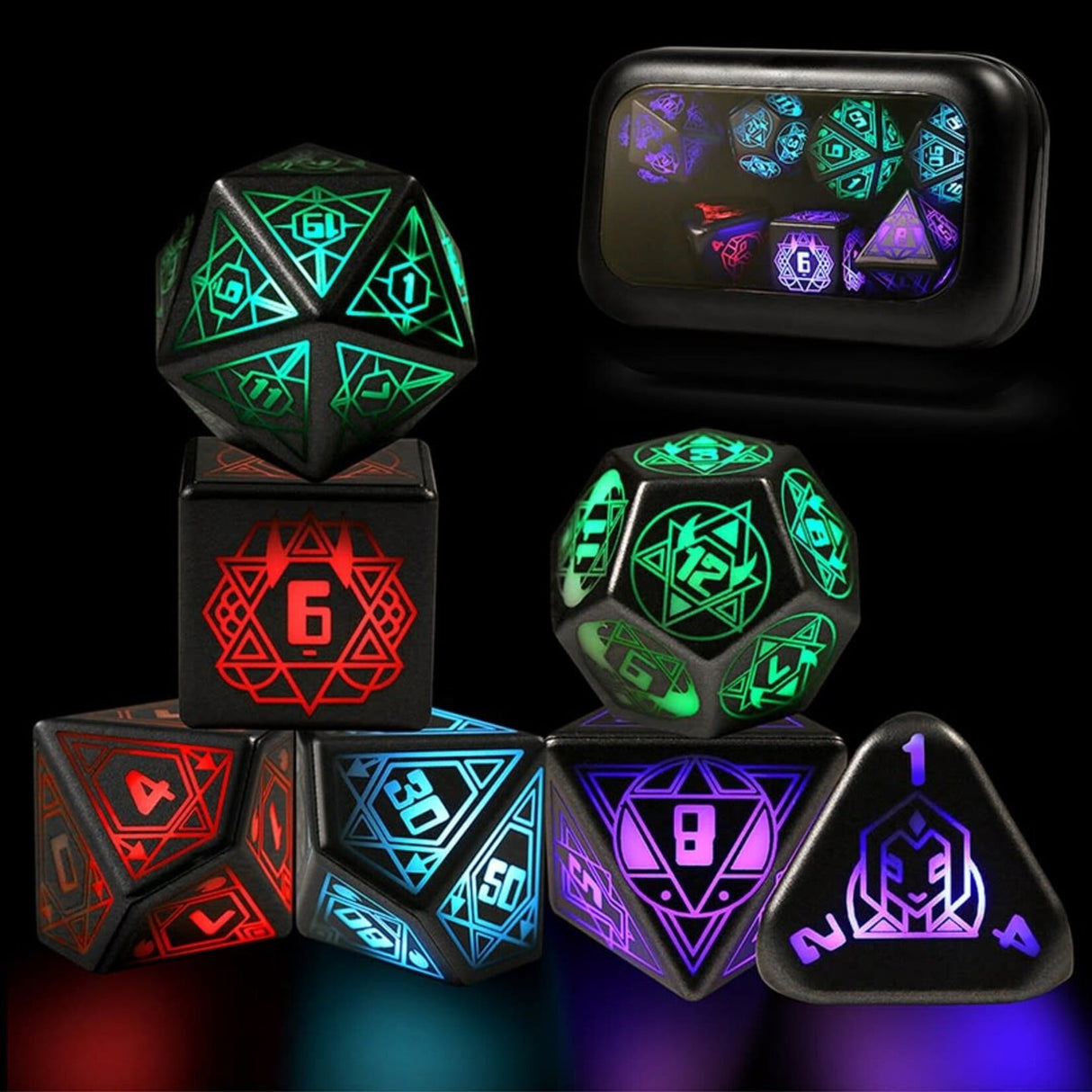 LED Dice Set (7) - Gen 2 Retro