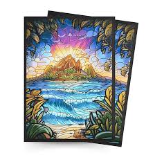 Standard Stained Glass Deck Sleeves 100ct - Hidden Island