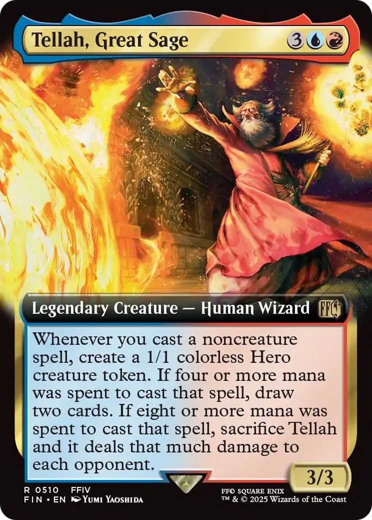 Tellah, Great Sage (Extended Art) (FIN-510) - FINAL FANTASY: (Extended Art) Foil