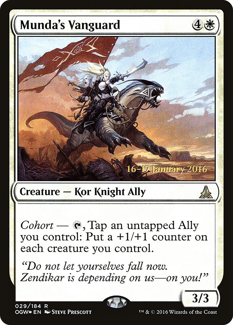 Munda's Vanguard (PRE-029) - Oath of the Gatewatch Promos Foil