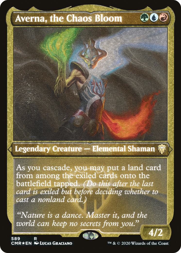 Averna, the Chaos Bloom (Foil Etched) [CMR - 589]