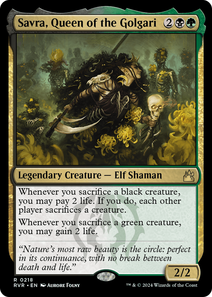 Savra, Queen of the Golgari [RVR - 218]