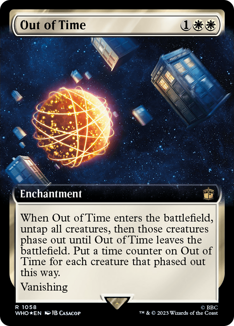 Out of Time (Extended Art) (Surge Foil) (WHO-1058) - Doctor Who: (Extended Art) Foil