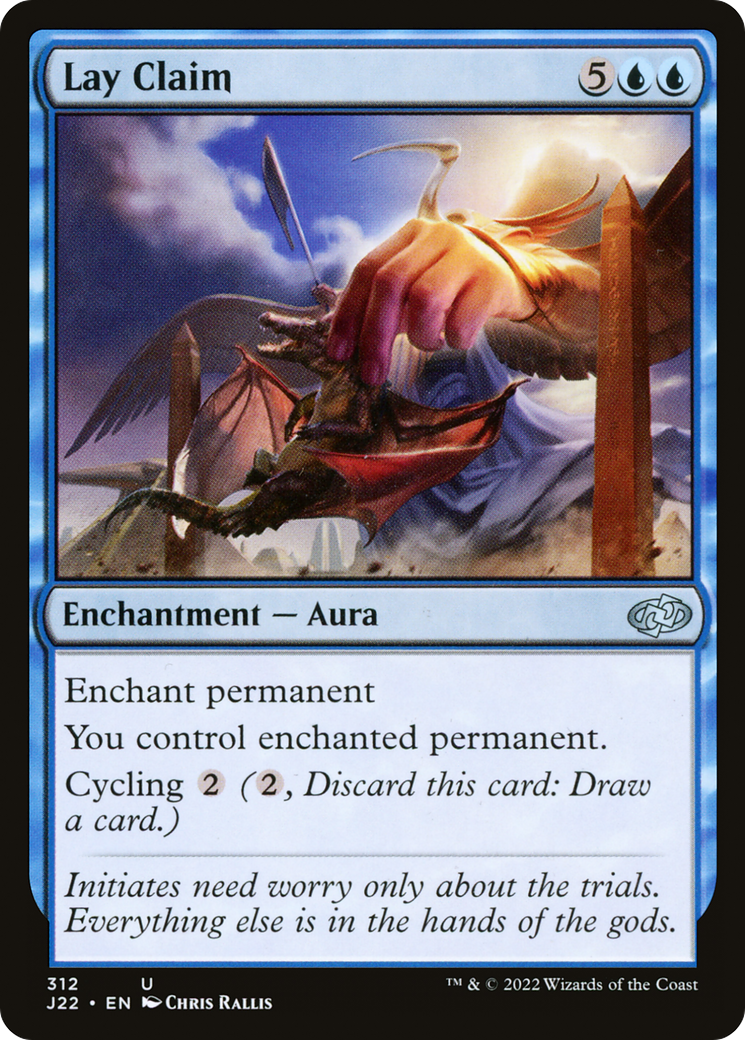Lay Claim [J22 - 312]