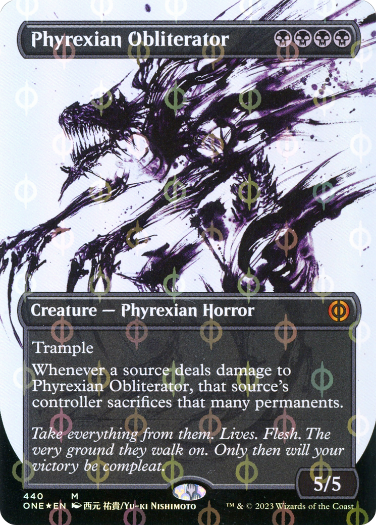 Phyrexian Obliterator (Showcase) (Step-and-Compleat Foil) [ONE - 440]