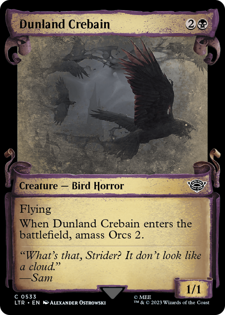 Dunland Crebain (Showcase Scrolls) [LTR - 533]