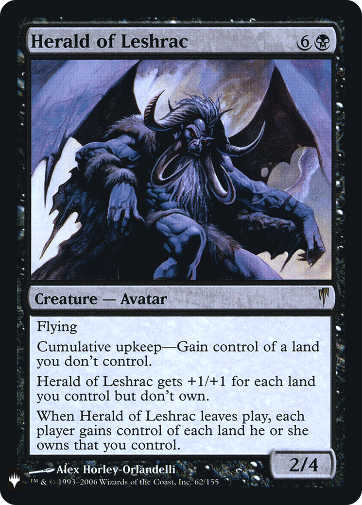 Herald of Leshrac (LIST-CSP-62) - The List Foil