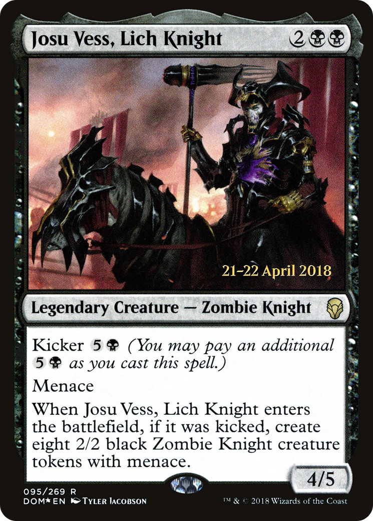 Josu Vess, Lich Knight (PRE-095) - Dominaria Promos Foil