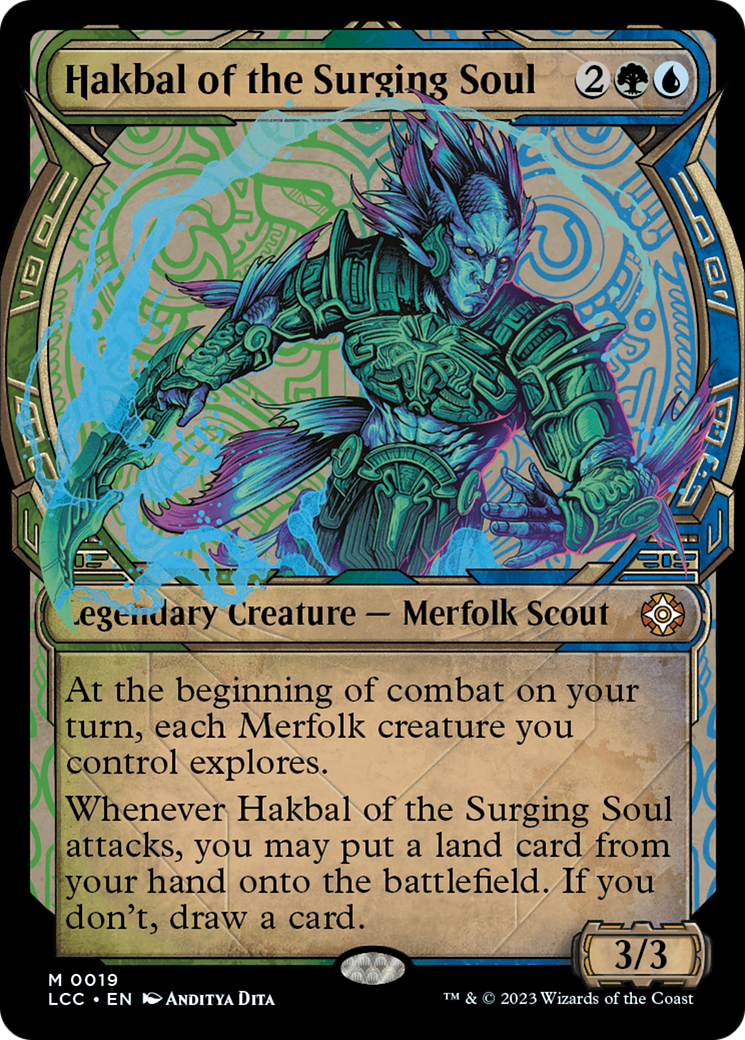 Hakbal of the Surging Soul (Showcase) (LCC-019) - The Lost Caverns of Ixalan Commander: (Showcase) Foil