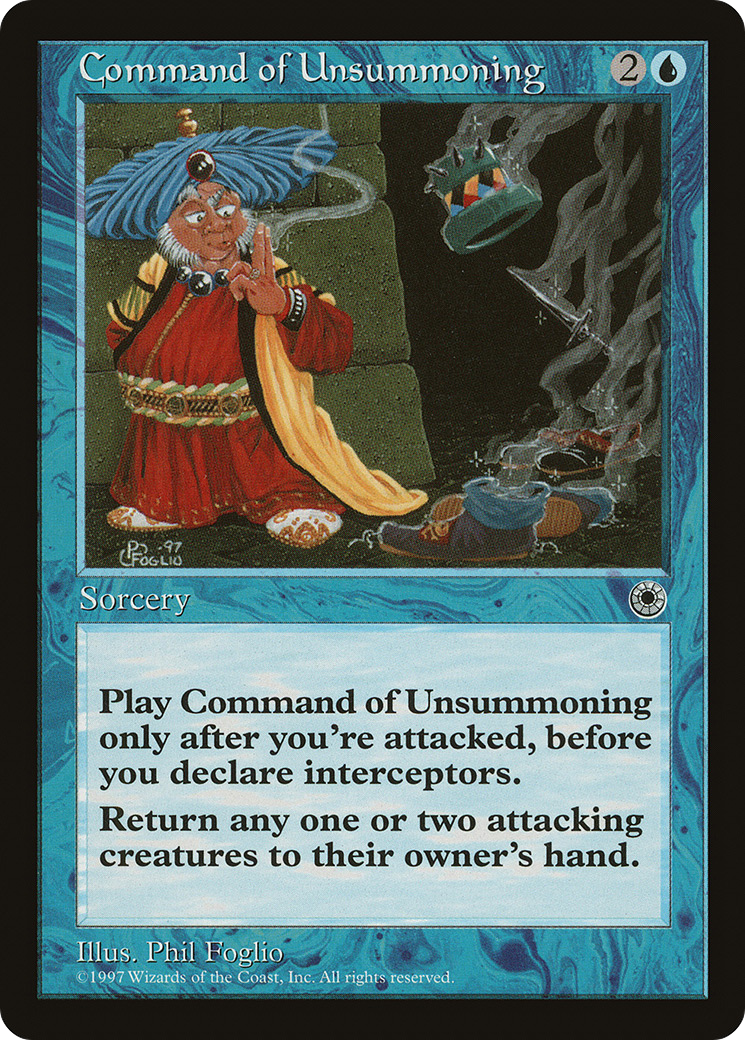 Command of Unsummoning [POR - N/A]
