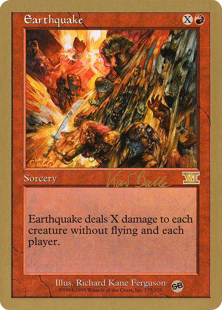 Earthquake - 1999 Kai Budde (6ED) (SB) [WCD - N/A]