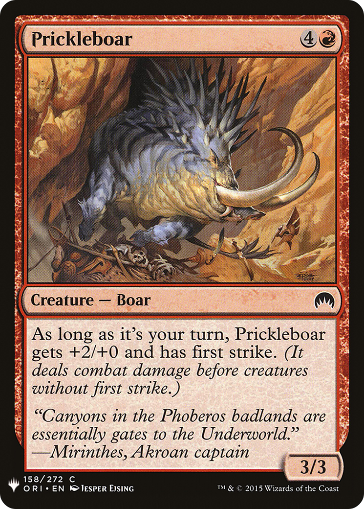 Prickleboar [LIST - 158]