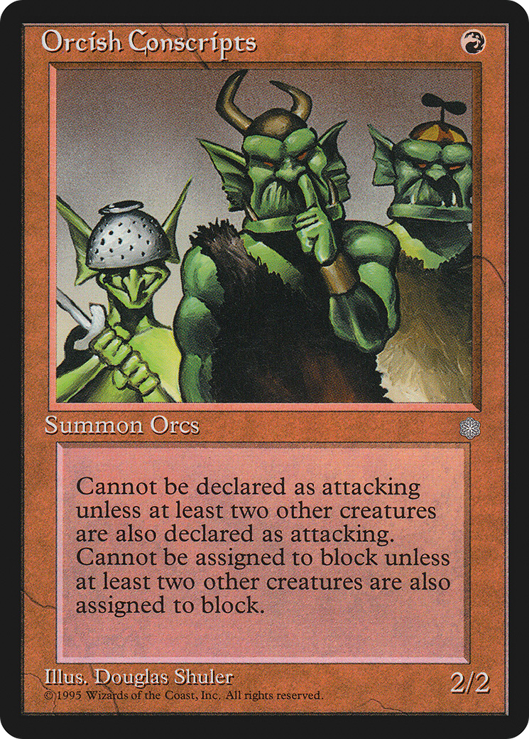 Orcish Conscripts [ICE - N/A]