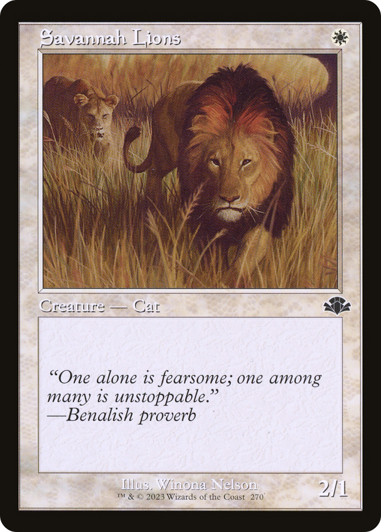 Savannah Lions (Retro Frame) [DMR - 270]