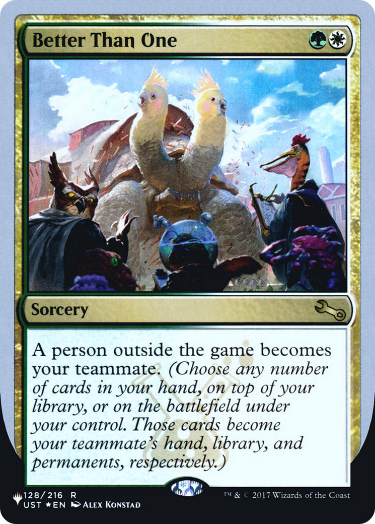 Better Than One [LIST - 128/216]