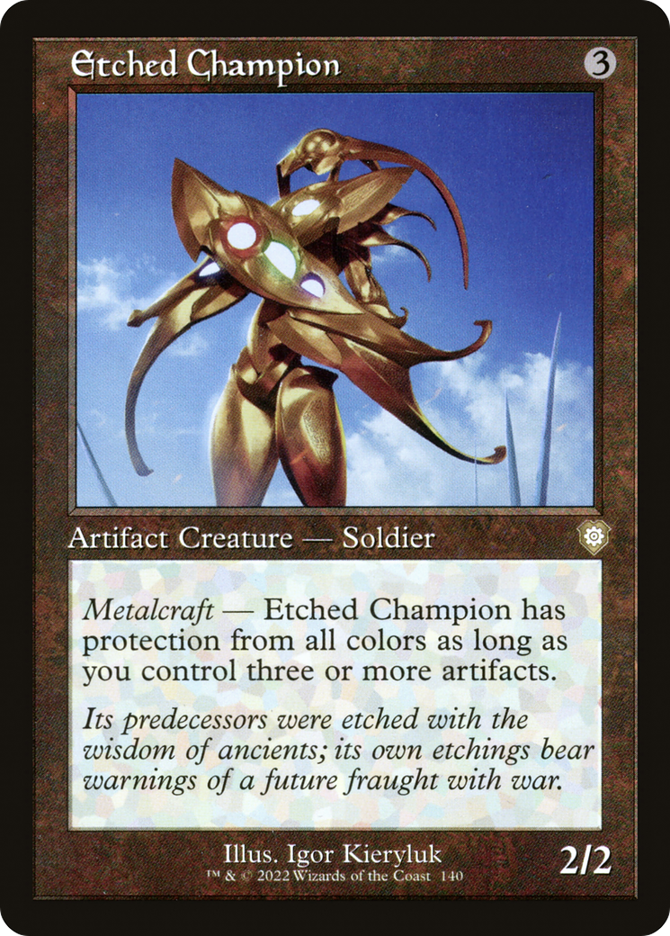 Etched Champion (Retro Frame) [BRC - 140]