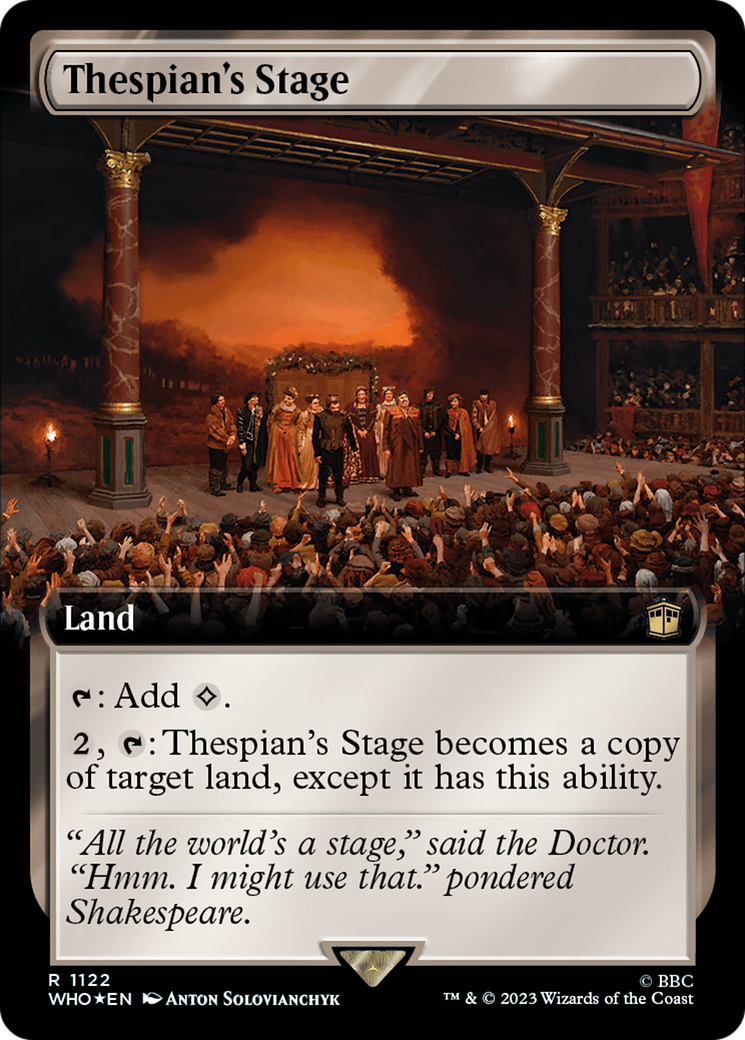 Thespian's Stage (Extended Art) (Surge Foil) [WHO - 1122]