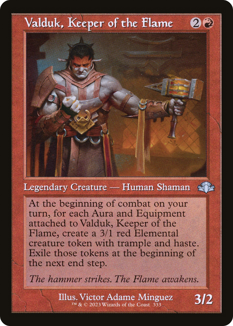 Valduk, Keeper of the Flame (Retro Frame) [DMR - 333]