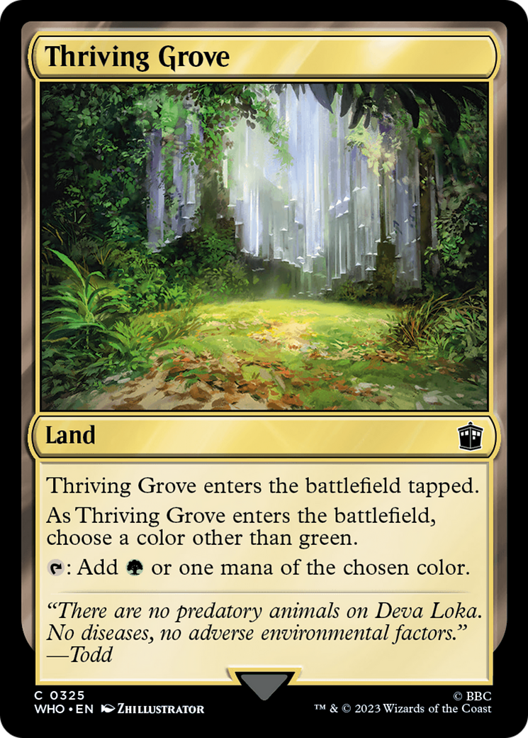 Thriving Grove (WHO-325) - Doctor Who Foil