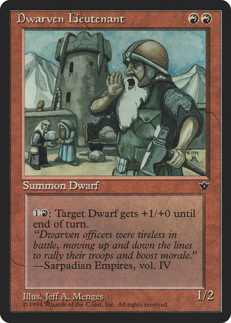 Dwarven Lieutenant [FEM - N/A]