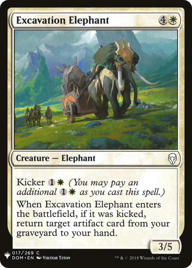 Excavation Elephant [LIST - 17]