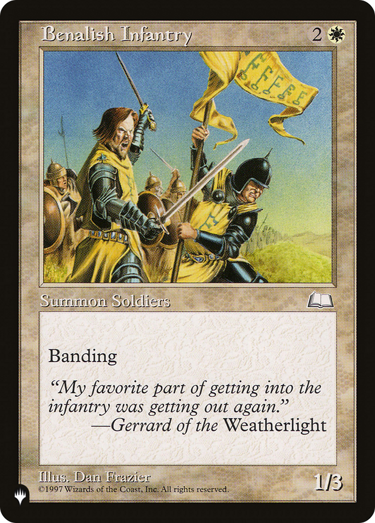 Benalish Infantry [LIST - N/A]