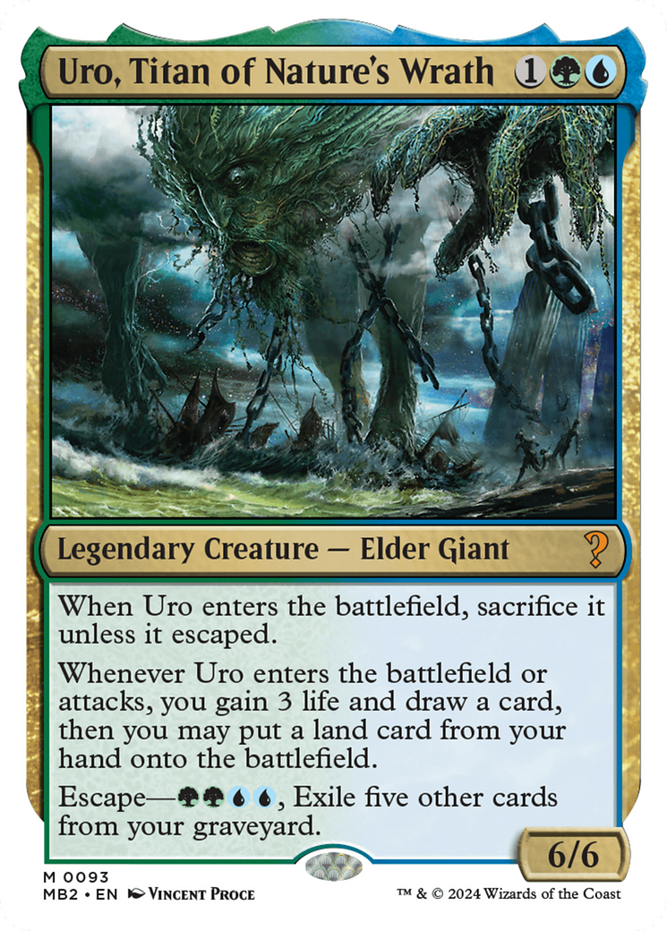 Uro, Titan of Nature's Wrath (White Border) [MB2 - 93]
