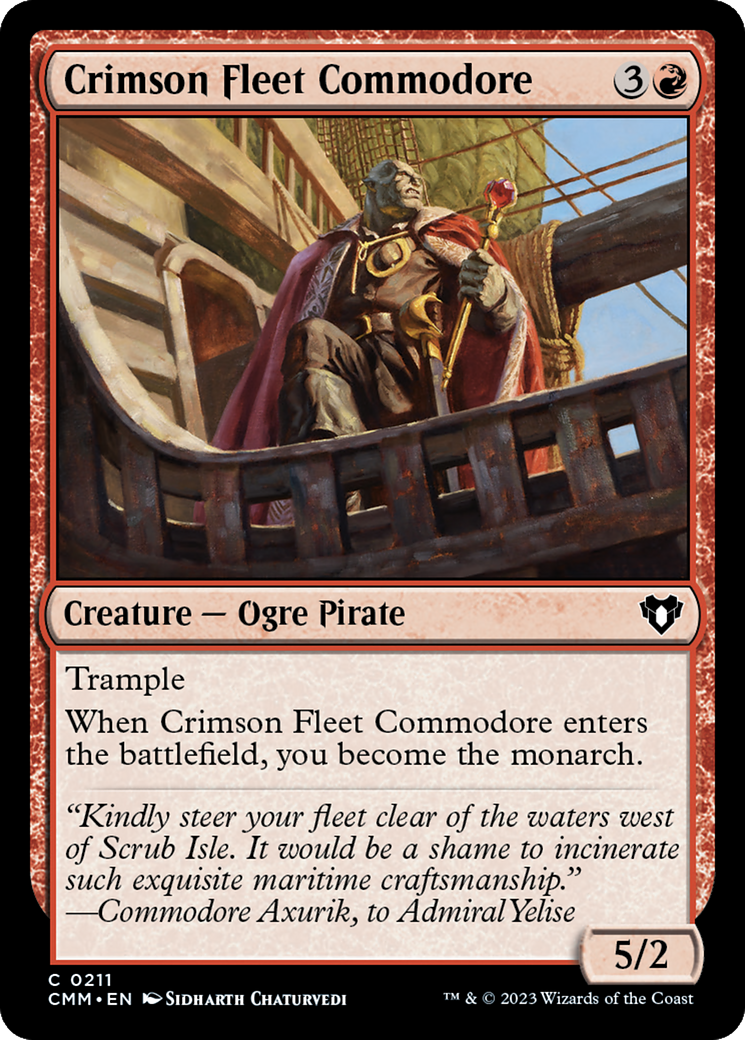 Crimson Fleet Commodore [CMM - 211]