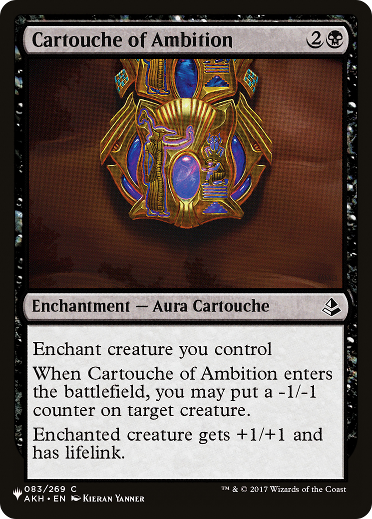 Cartouche of Ambition (LIST-AKH-83) - The List