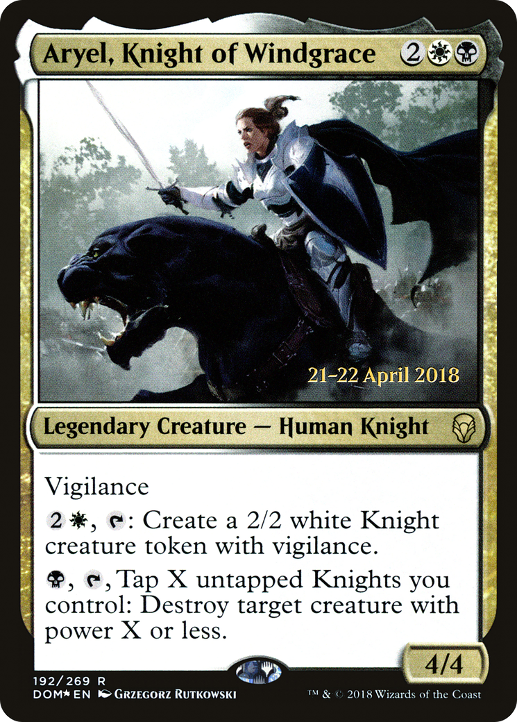 Aryel, Knight of Windgrace [PRE - 192]