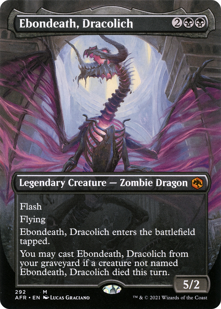 Ebondeath, Dracolich (Borderless) [AFR - 292]