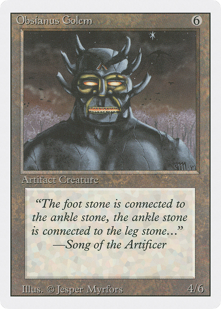 Obsianus Golem [3ED - N/A]