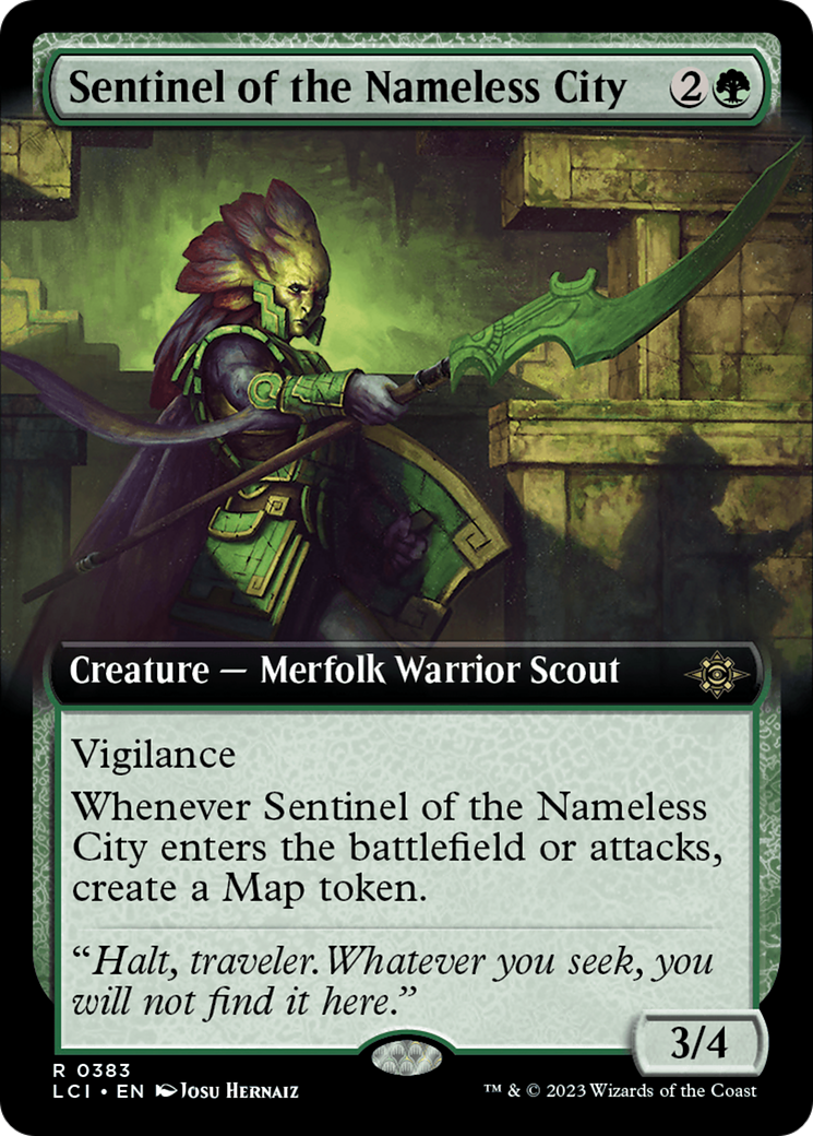Sentinel of the Nameless City (Extended Art) (LCI-383) - The Lost Caverns of Ixalan: (Extended Art) Foil